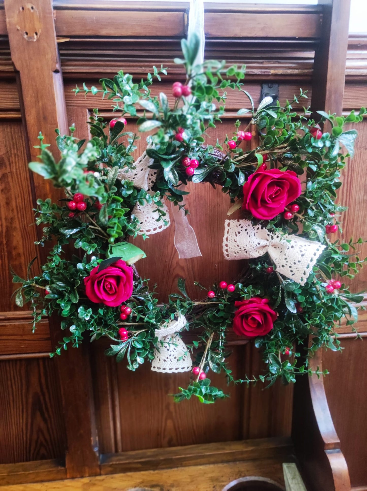 Victorian Rose & Berry wreath